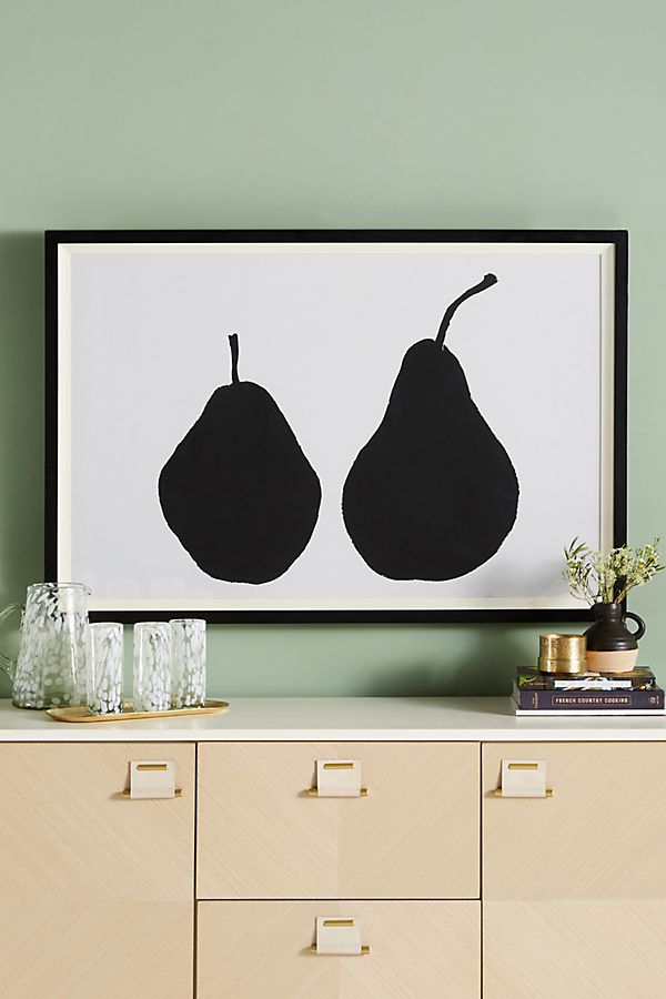 Slide View: 1: Graphic Pears Wall Art