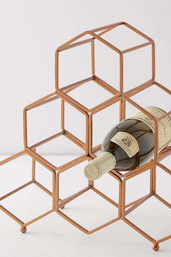 Slide View: 2: Honeycomb Wine Rack