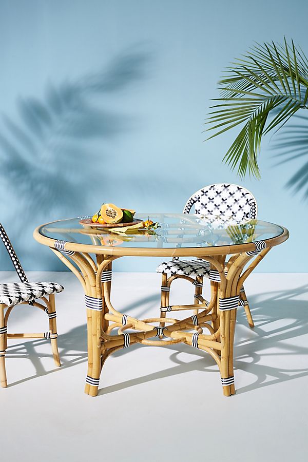 Slide View: 1: Rattan Indoor/Outdoor Bistro Table