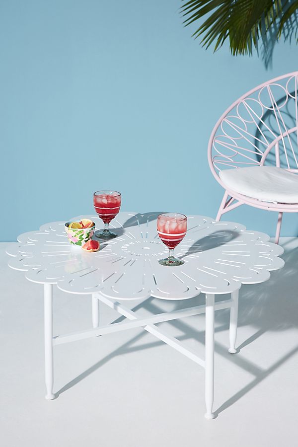 Slide View: 1: Rosette Indoor/Outdoor Coffee Table