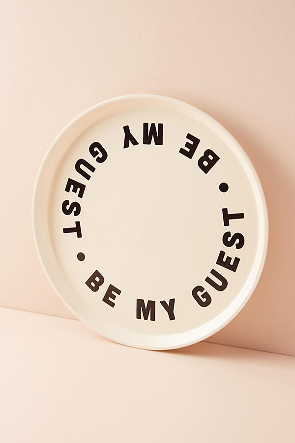 Slide View: 1: Be My Guest Decorative Tray