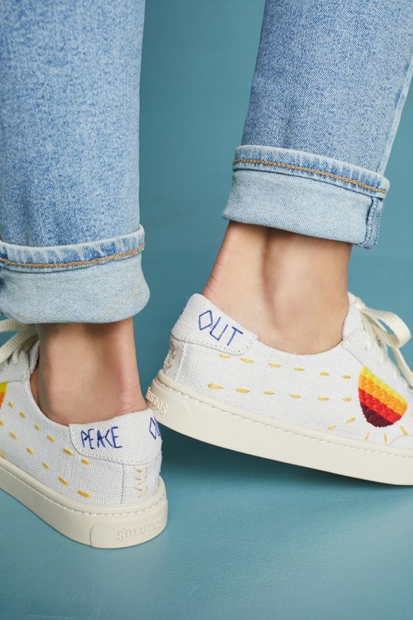 soludos embroidered sneakers