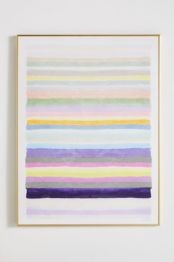 Slide View: 1: Spring Stripes 3 Wall Art