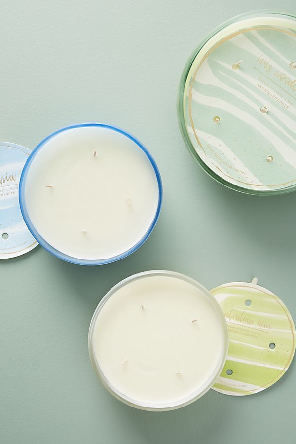 Slide View: 2: Swirled Glass Candle