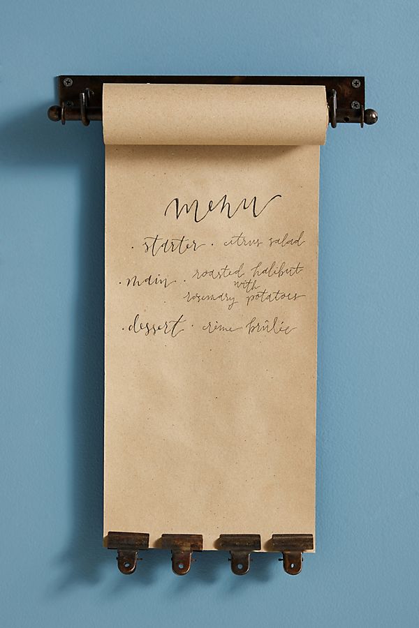 Slide View: 1: Kraft Paper Roll Holder And Clip Set