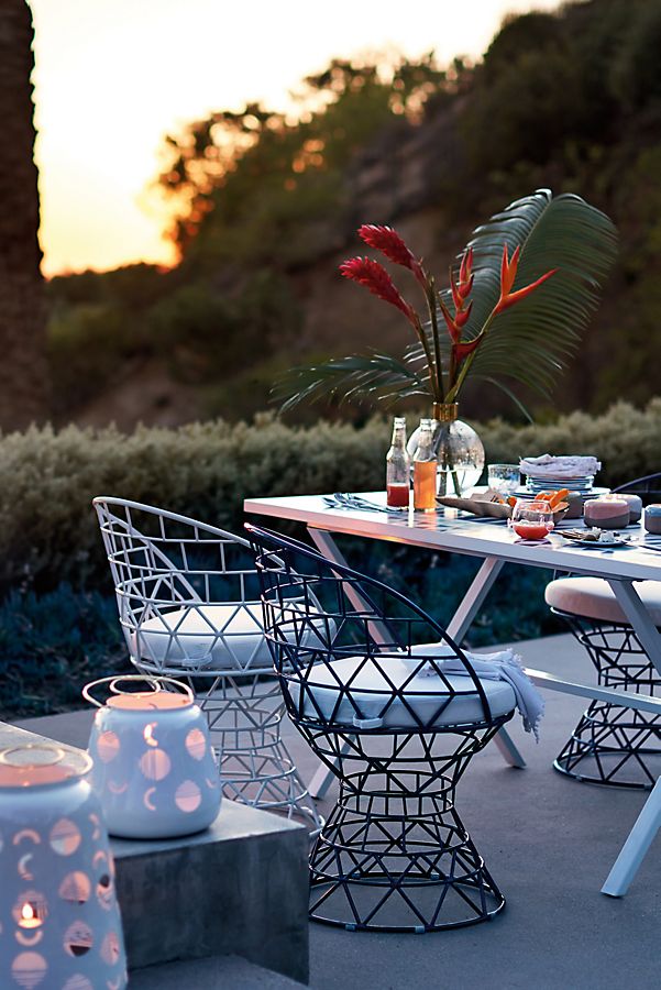 Slide View: 5: Desi Indoor/Outdoor Pedestal Chair