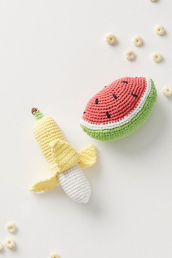 Slide View: 2: Farmer's Market Knit Rattle