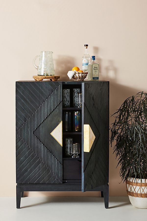 Slide View: 1: Handcarved Samuel Cabinet