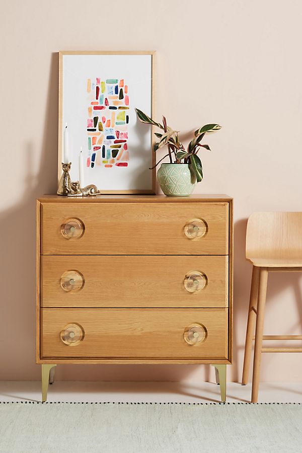 Slide View: 1: Carraway Three-Drawer Dresser