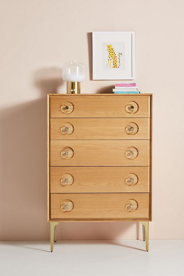 Slide View: 1: Carraway Five-Drawer Dresser