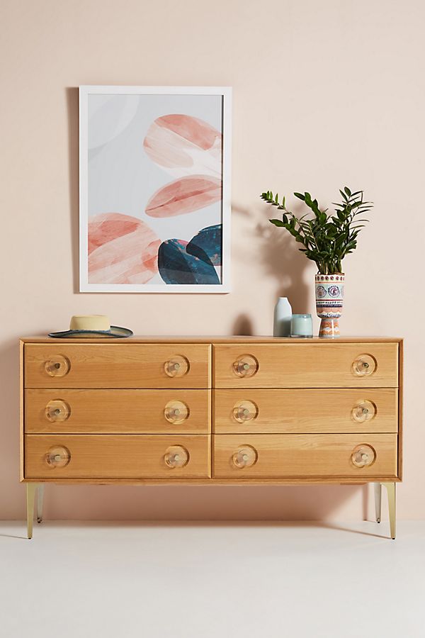 Slide View: 1: Carraway Six-Drawer Dresser