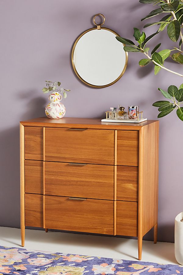 Slide View: 1: Quincy Three-Drawer Dresser