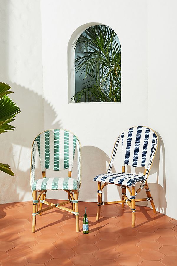Slide View: 7: Woven Indoor/Outdoor Bistro Chair