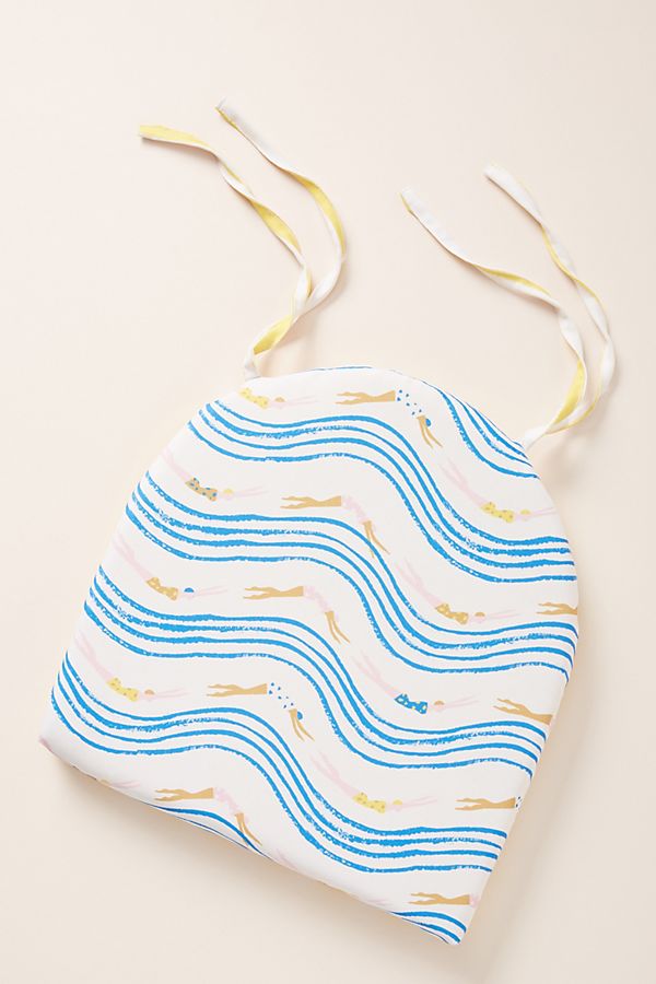 Slide View: 1: Emily Isabella Indoor/Outdoor Seat Cushion