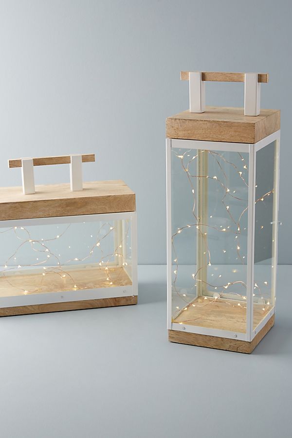 Slide View: 5: Ernest Wooden Lantern
