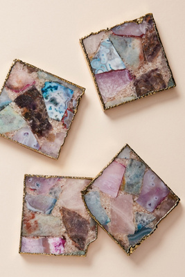 Anthropologie Composite Agate Coaster By In Assorted Size Coasters