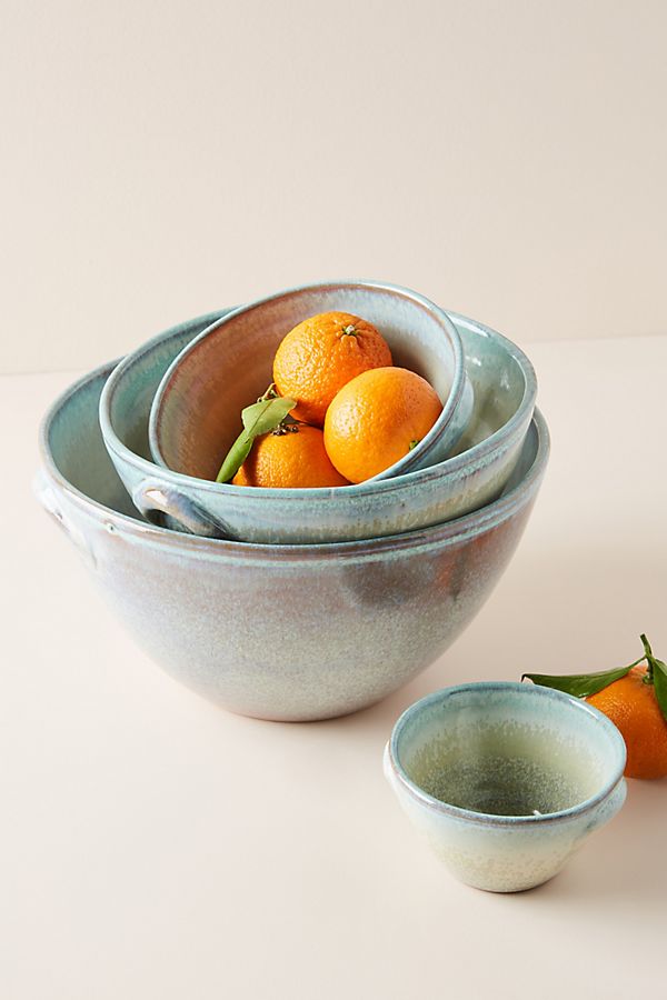 Slide View: 1: Misty Bowls, Set of 4