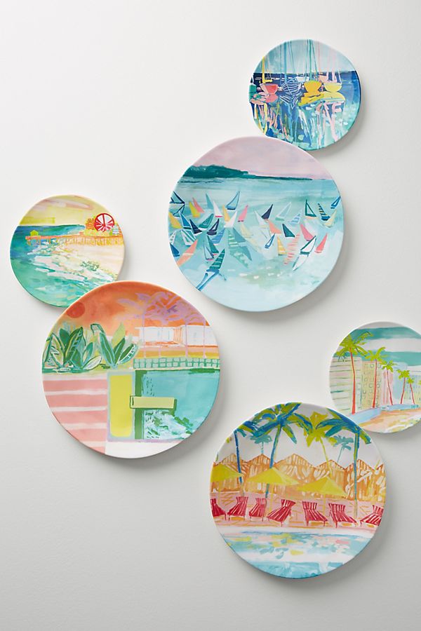 Slide View: 2: Sunscene Melamine Dinner Plate