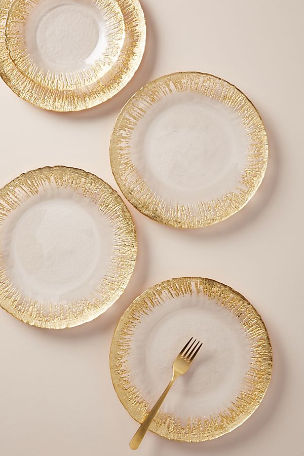 Slide View: 1: Thistlewhit Dinner Plates, Set of 4