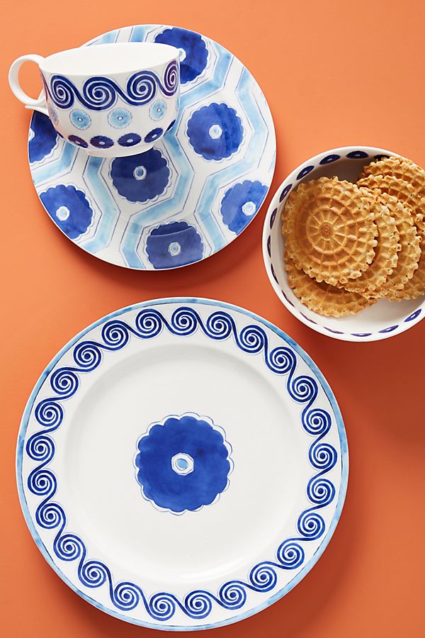 Slide View: 2: Clover Dinner Plates, Set of 4