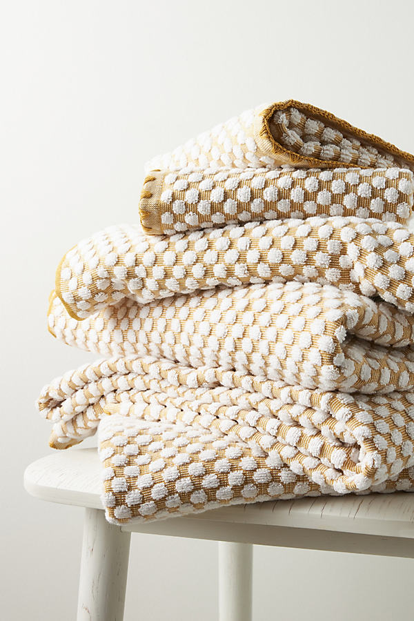 Slowtide Clive Bath Towel Collection By  In Yellow Size Bath Towel