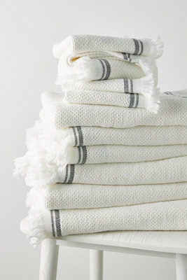 Kassatex Patara Waffle Towel Collection By  In White Size Bath Towel