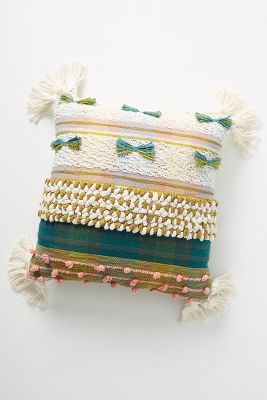 All Roads Design All Roads Yucca Pillow By  In Green Size 20 In Sq