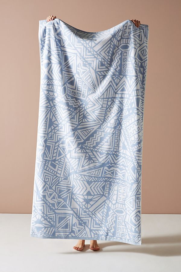 Slide View: 1: Mixed Geo Beach Towel