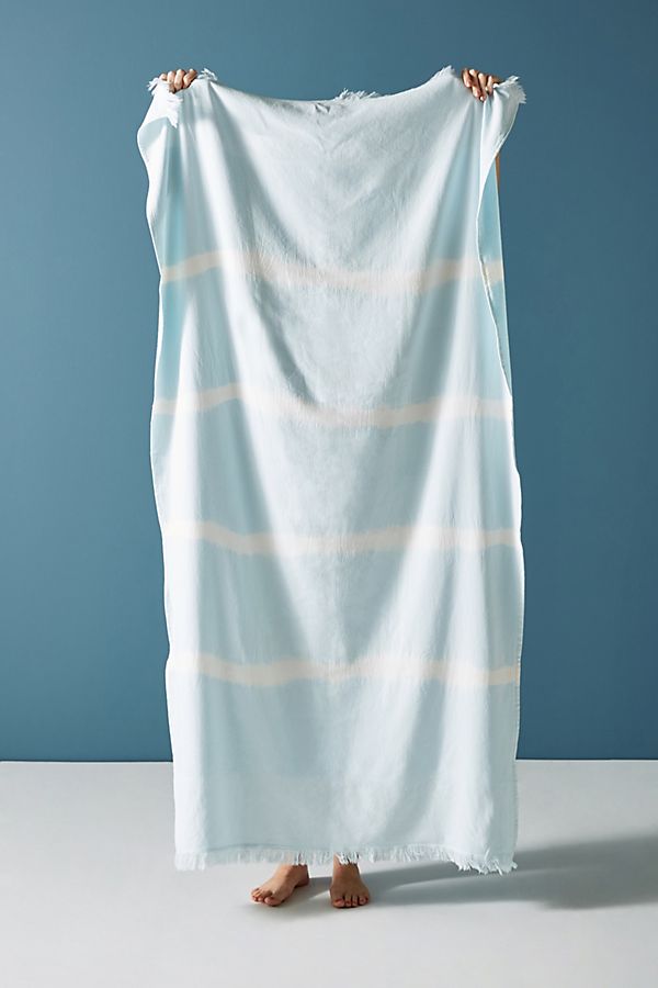 Slide View: 1: Stripe-Dyed Beach Towel