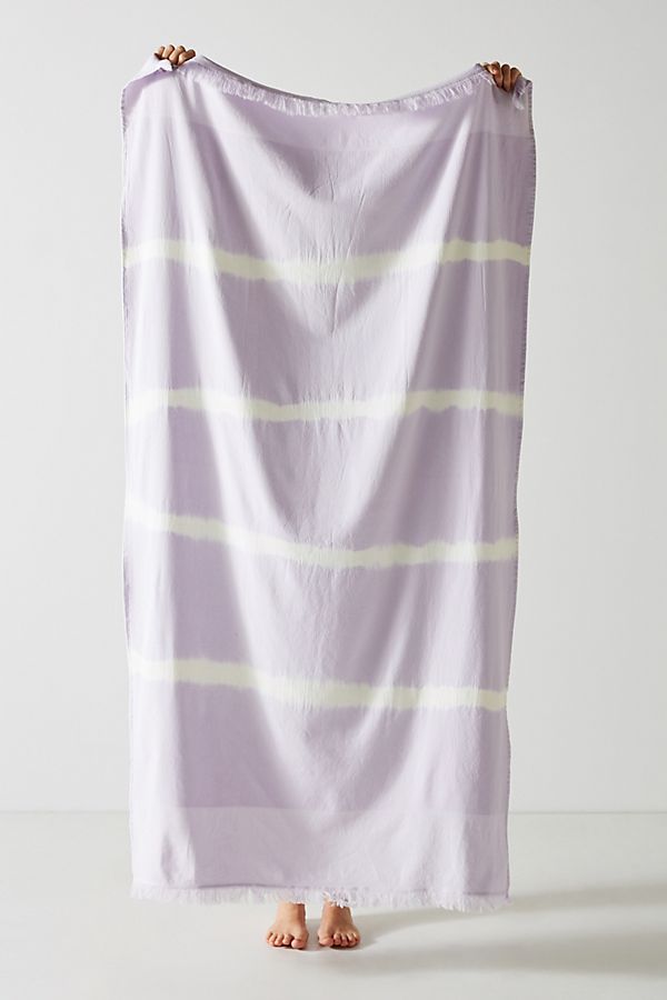 Slide View: 1: Stripe-Dyed Beach Towel