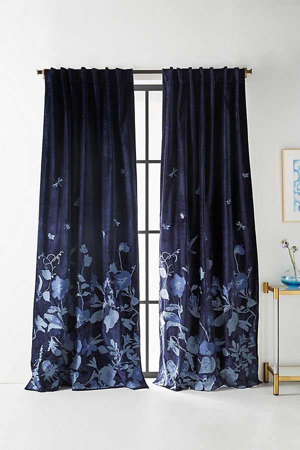 Slide View: 1: Embroidered Miranda Curtain