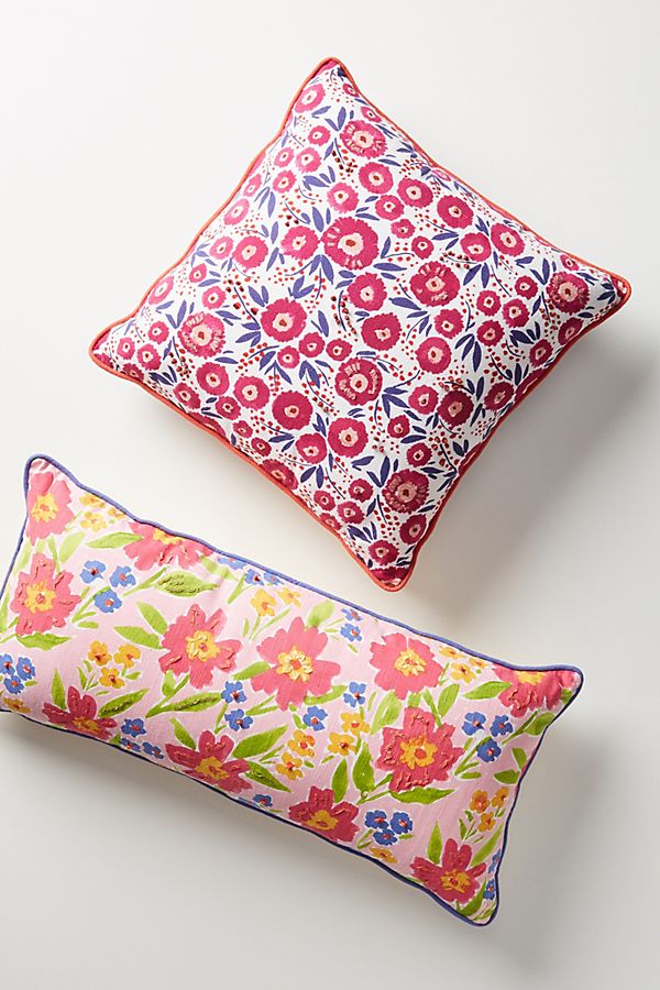 Slide View: 4: Painted Poppies Pillow
