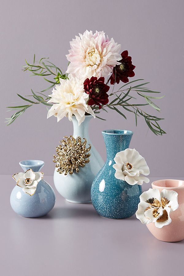 Slide View: 3: Gilded Bloom Vase