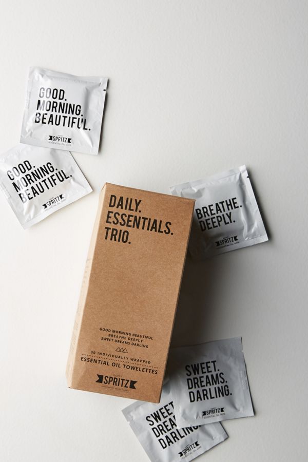 Happy Spritz Daily Essential Oil Towelettes Trio Anthropologie