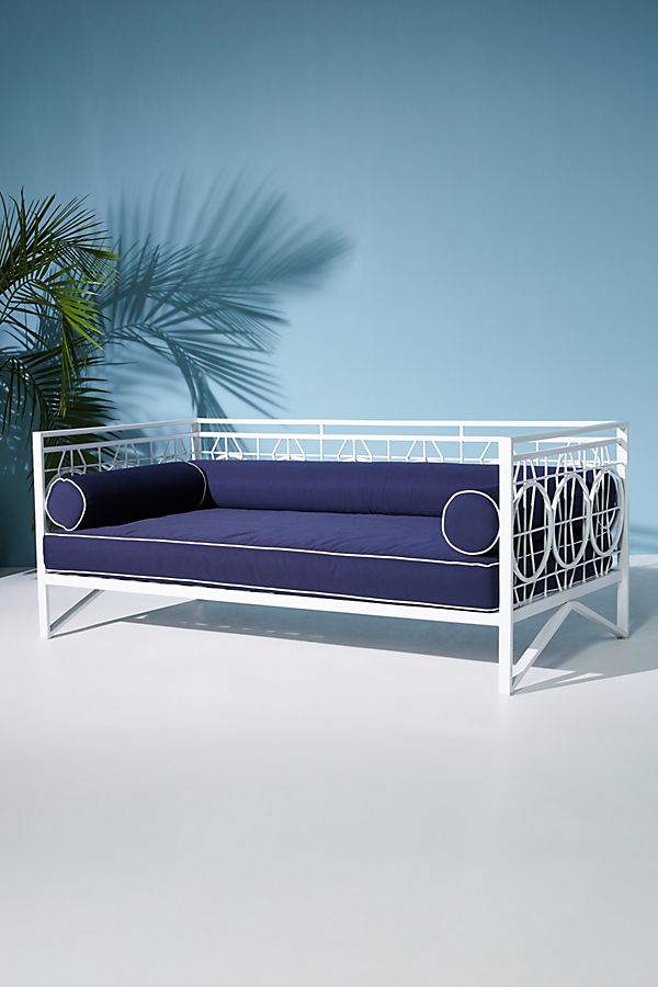 Slide View: 1: Poolside Indoor/Outdoor Daybed Cushion Set