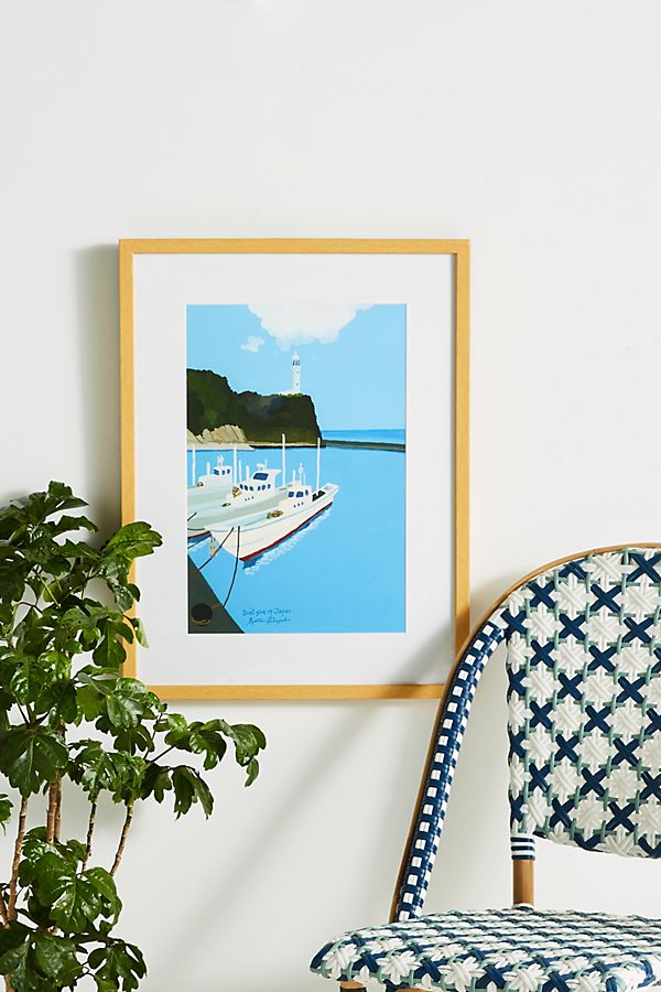 Slide View: 1: Fishing Lighthouse Wall Art