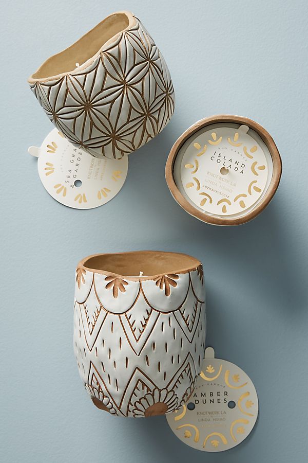 Slide View: 7: Knotworks LA Etched Ceramic Candle