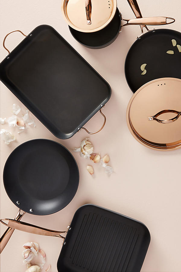 Slide View: 1: BergHOFF Rose Gold-Handled Cookware Set