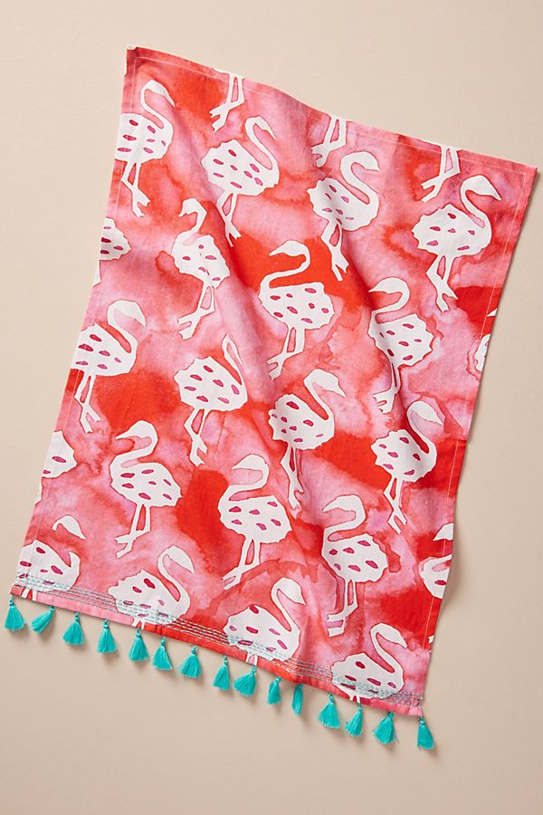 Slide View: 1: Painted Garden Dish Towel