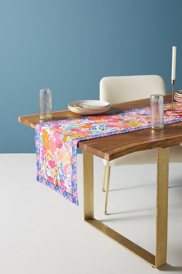 Paint + Petals Table Runner Anthropologie