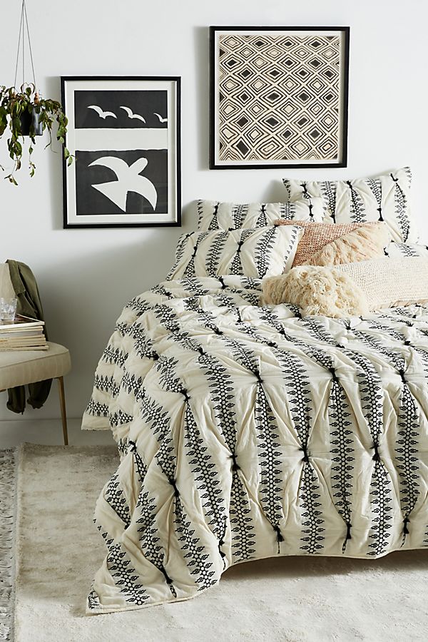 Slide View: 1: Embroidered Lilou Quilt
