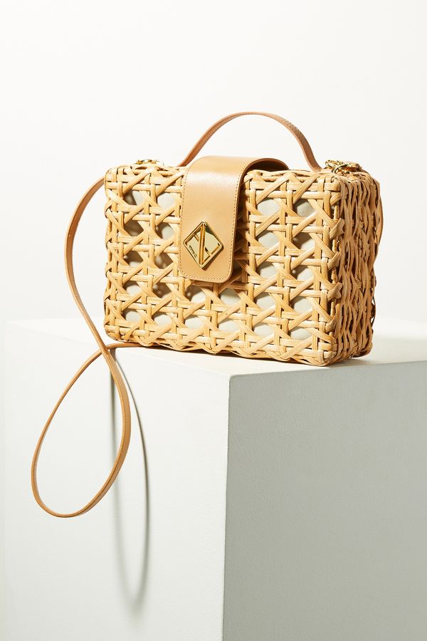 anthropologie woven bag