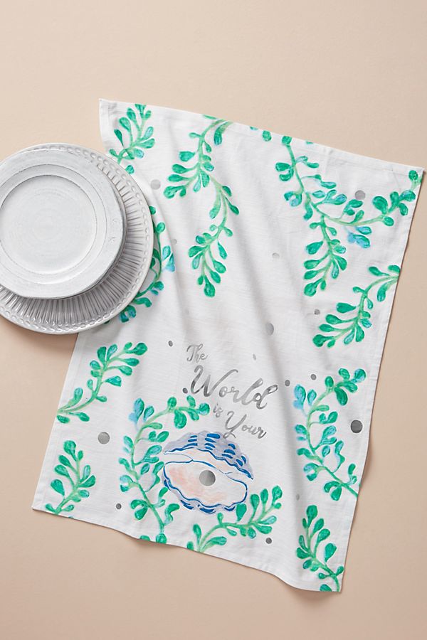 Slide View: 1: Oyster Dish Towel