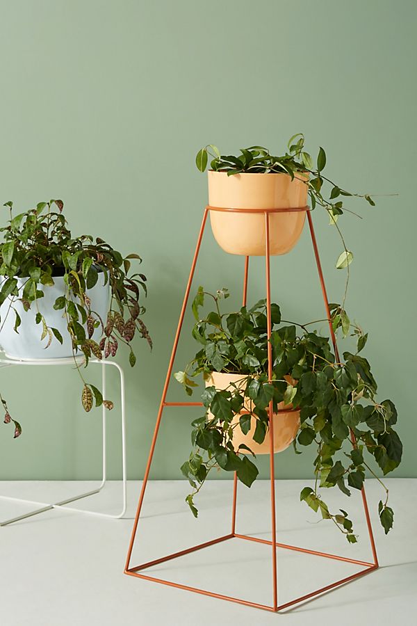Slide View: 6: Kizer Indoor/Outdoor Double Plant Stand