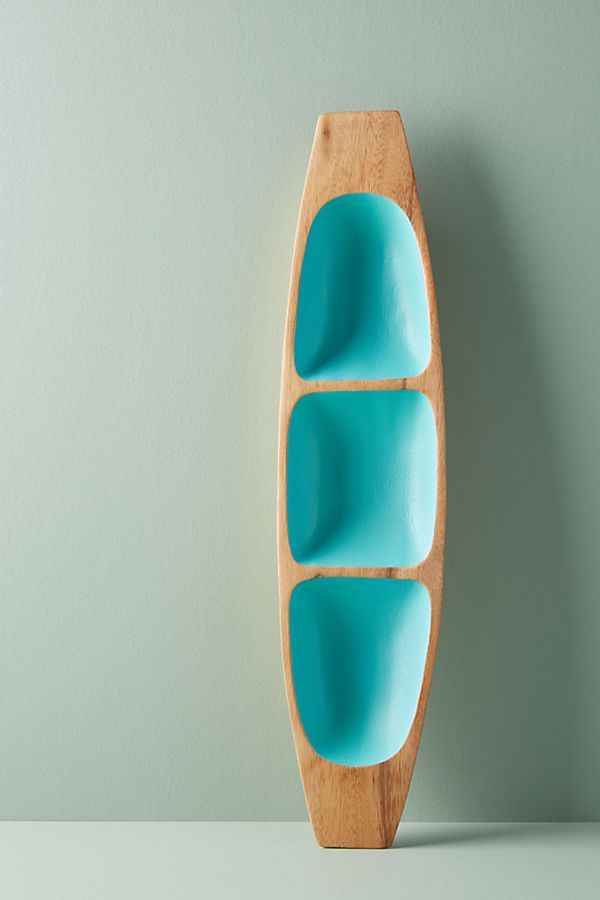 Slide View: 1: Marten Wood Serving Bowl
