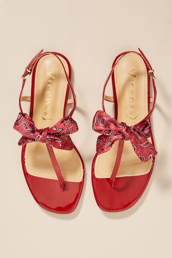 Double Bow Thong Sandals main image 1