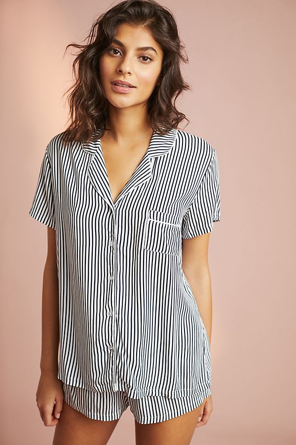 Slide View: 1: Splendid Heavenly Striped Sleep Set