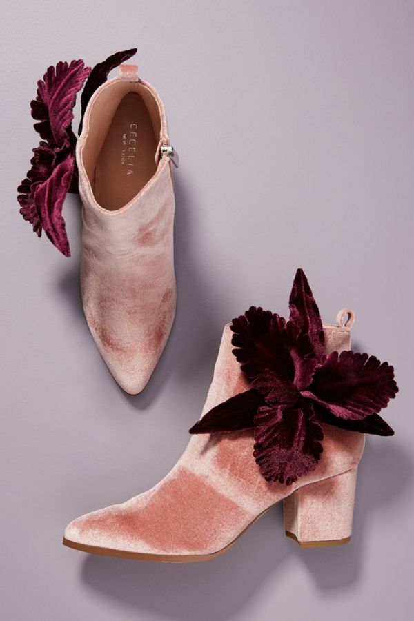 Gorgeous velvet booties