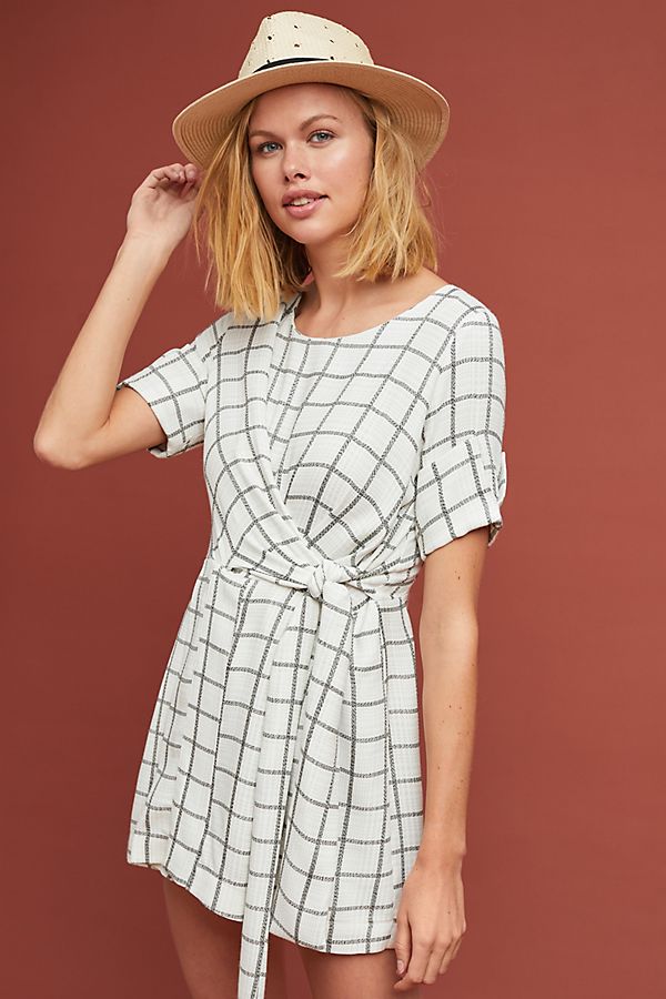 Slide View: 1: Ezra Checked Romper