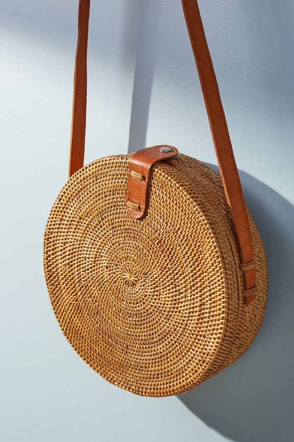 Slide View: 1: Marcia Woven Crossbody Bag